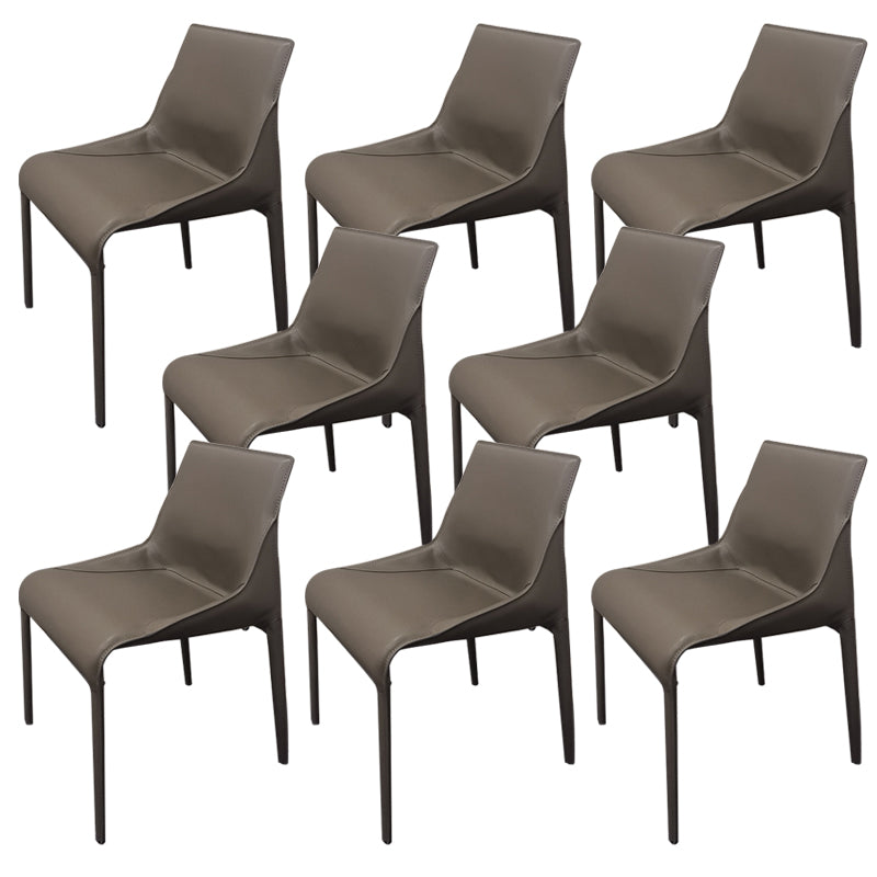 Faux Leather Kitchen Dining Chair Contemporary Upholstered Dining Chair