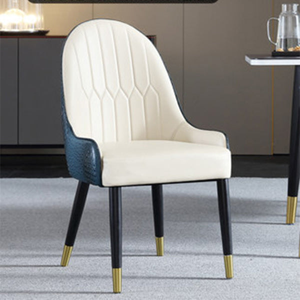 Glam Parsons Chairs Upholstered Dining Chairs with Wood Legs