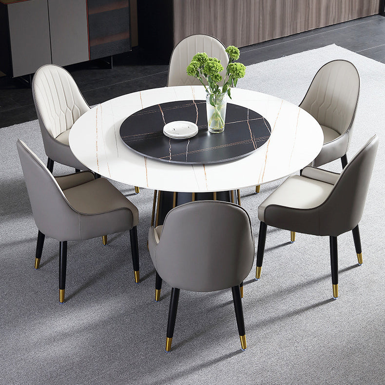 Glam Parsons Chairs Upholstered Dining Chairs with Wood Legs