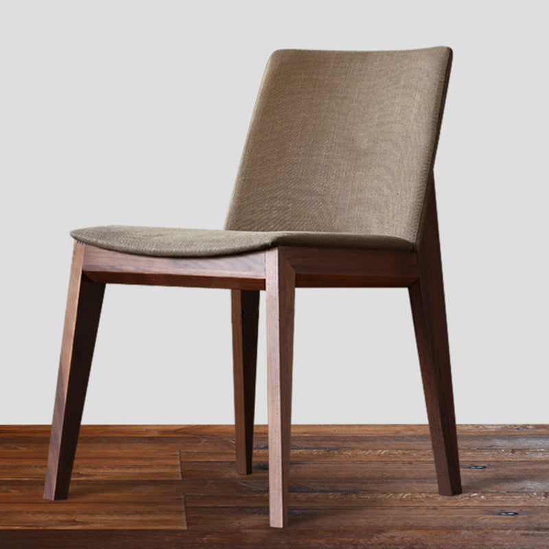 Wood Kitchen Armless Dining Chairs Contemporary Parsons Chairs