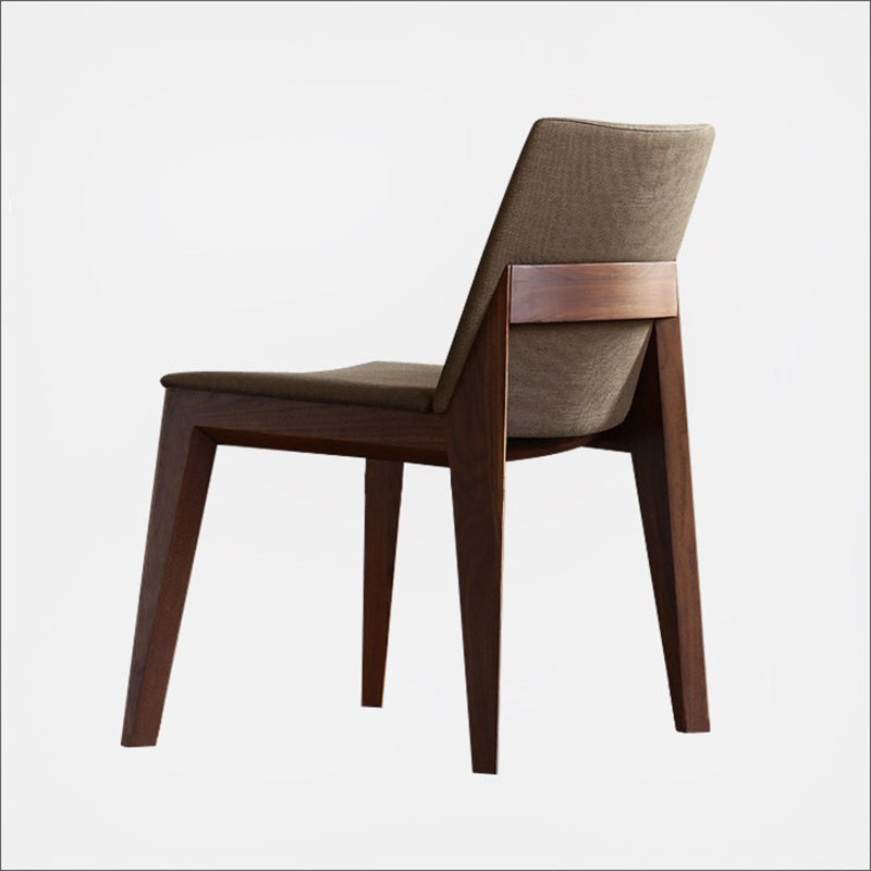 Wood Kitchen Armless Dining Chairs Contemporary Parsons Chairs