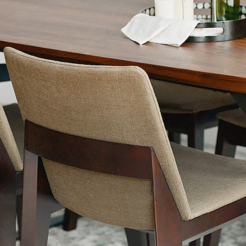 Wood Kitchen Armless Dining Chairs Contemporary Parsons Chairs