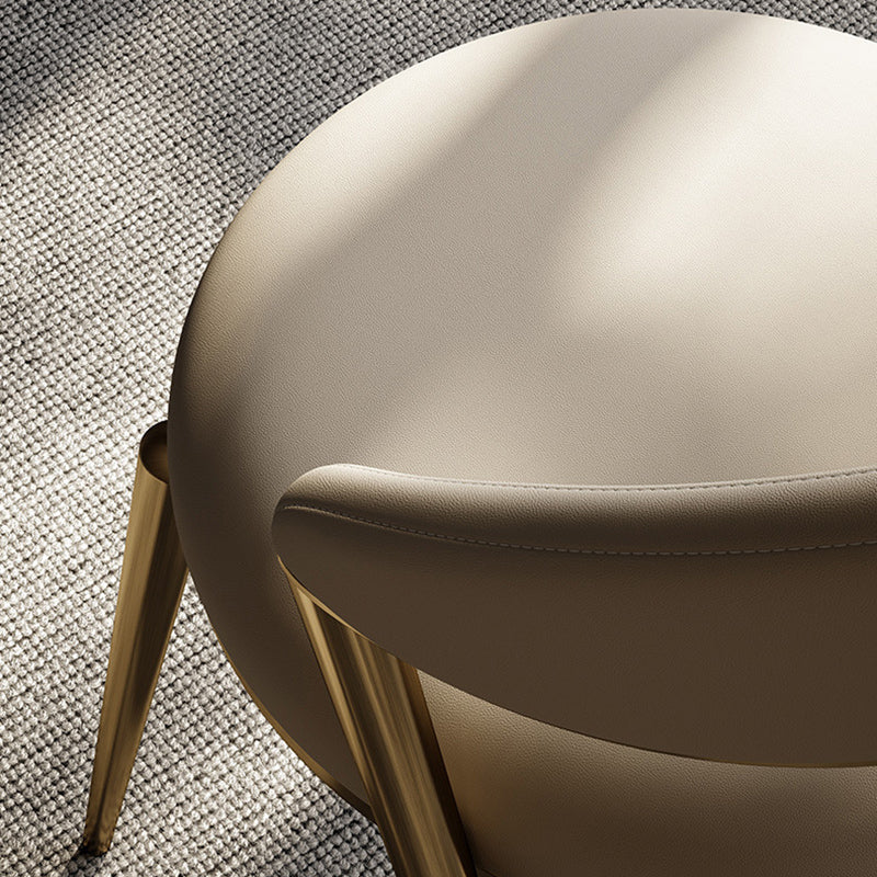 Contemporary Upholstered Dining Chair Open Back Dining Side Chair