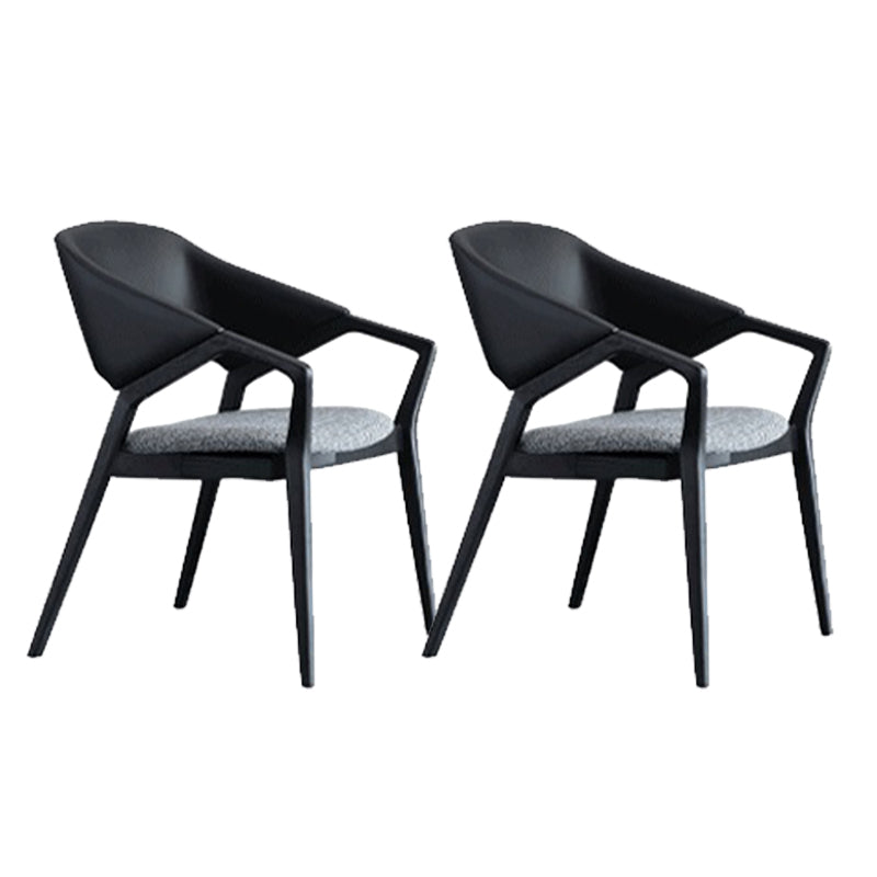 Contemporary Kitchen Dining Arm Chair Open Back Dining Chair