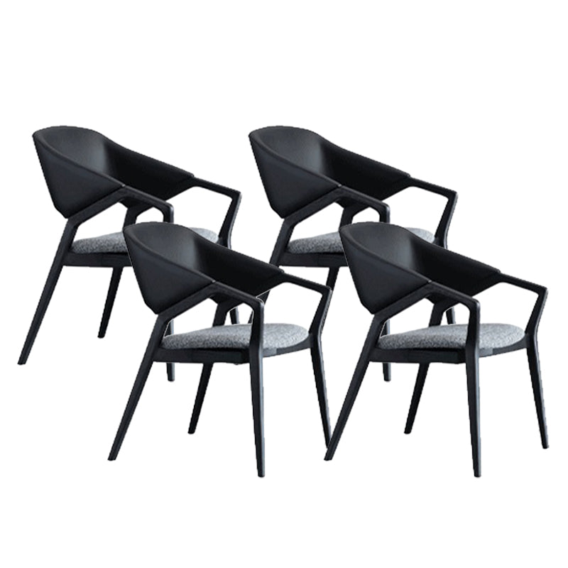 Contemporary Kitchen Dining Arm Chair Open Back Dining Chair