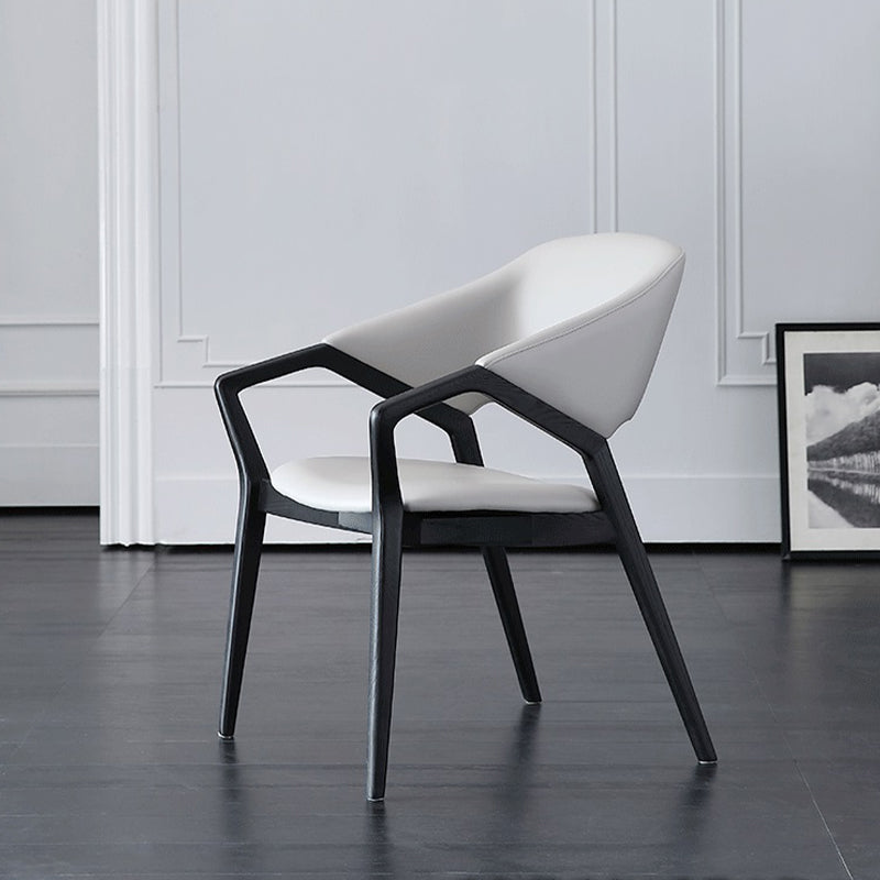 Contemporary Kitchen Dining Arm Chair Open Back Dining Chair