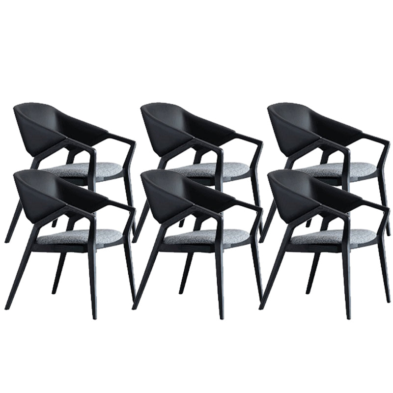 Contemporary Kitchen Dining Arm Chair Open Back Dining Chair