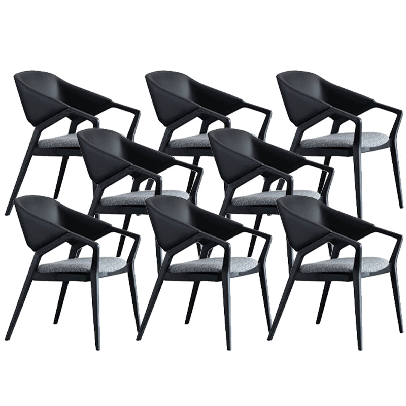 Contemporary Kitchen Dining Arm Chair Open Back Dining Chair