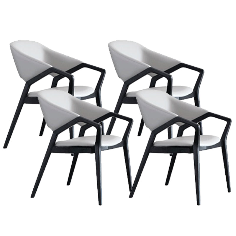 Contemporary Kitchen Dining Arm Chair Open Back Dining Chair