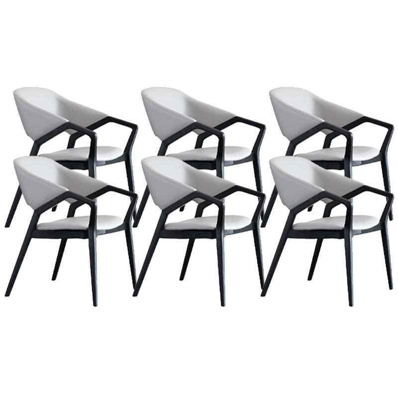 Contemporary Kitchen Dining Arm Chair Open Back Dining Chair