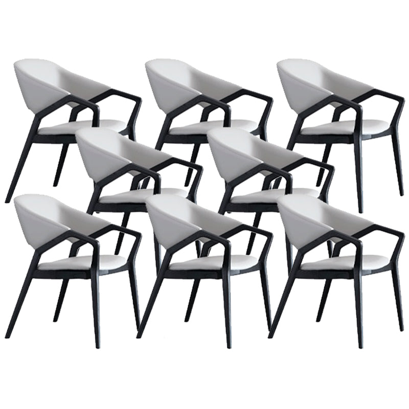 Contemporary Kitchen Dining Arm Chair Open Back Dining Chair