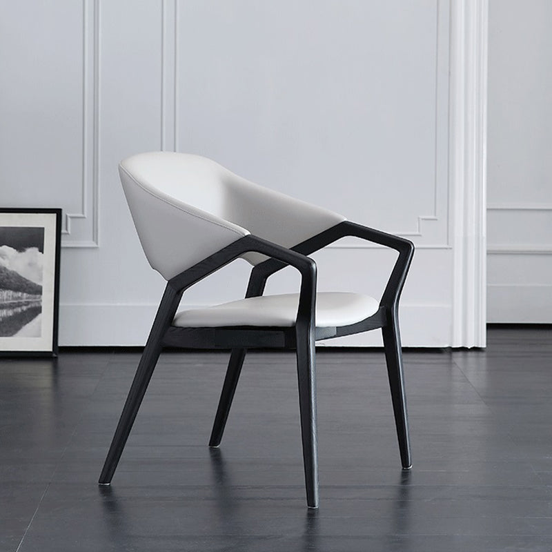 Contemporary Kitchen Dining Arm Chair Open Back Dining Chair