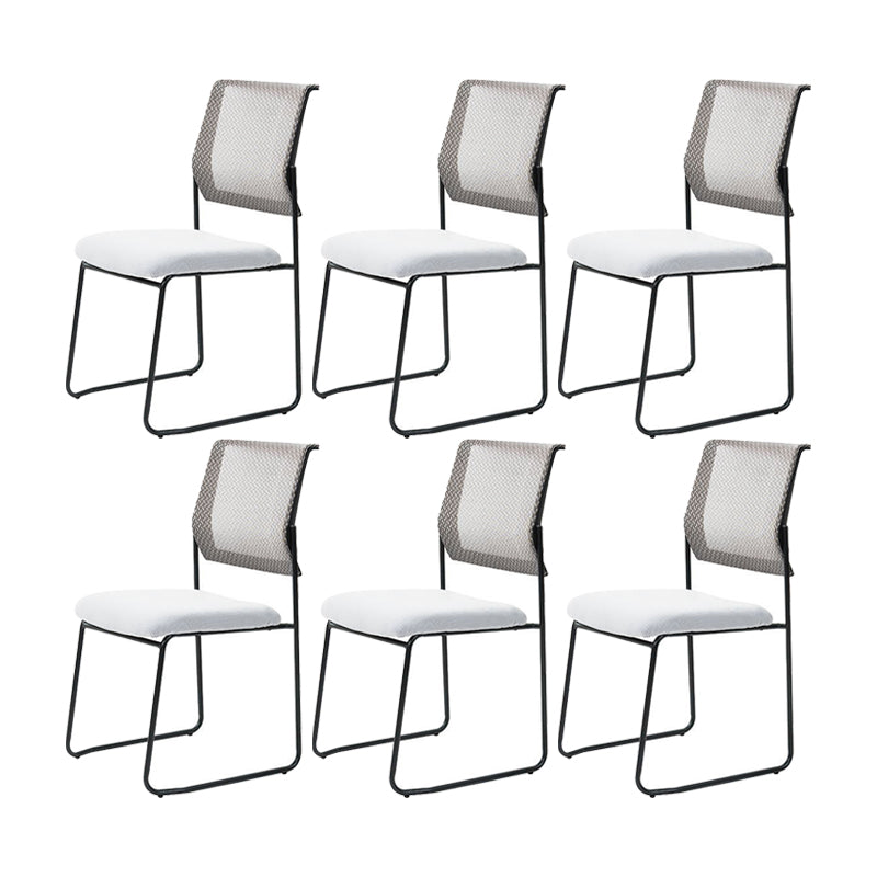 17 Inch Wide Desk Chair Contemporary Armless Conference Chair
