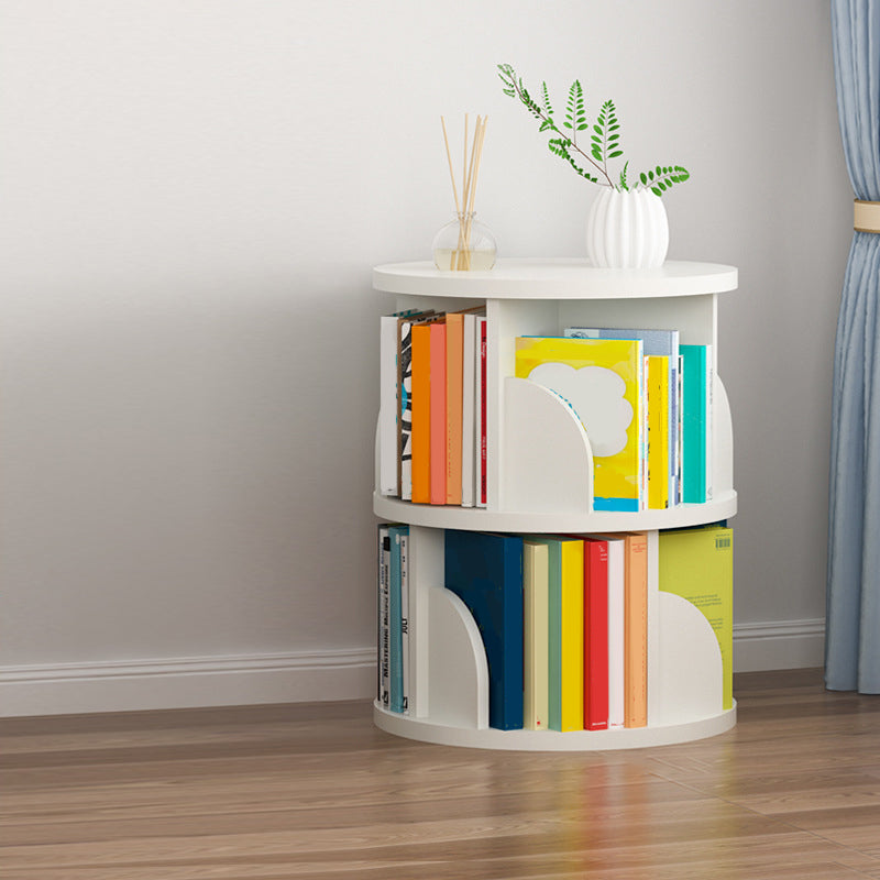 Contemporary Bookcase Vertical Engineered Wood Book Shelf for Study Room