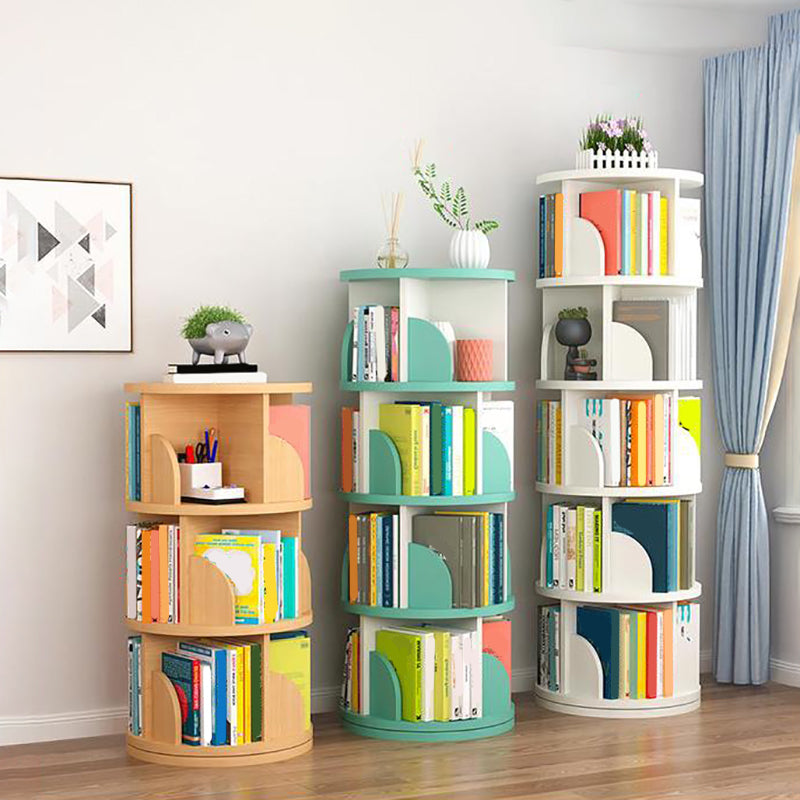 Contemporary Bookcase Vertical Engineered Wood Book Shelf for Study Room