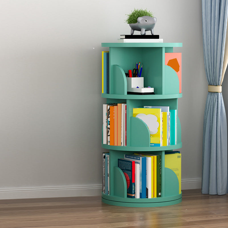 Contemporary Bookcase Vertical Engineered Wood Book Shelf for Study Room