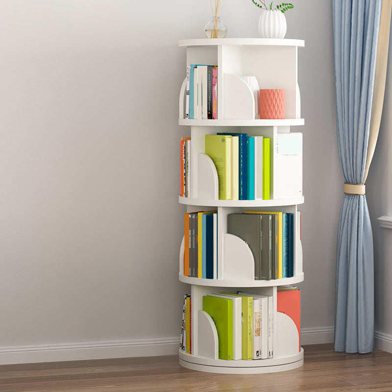 Contemporary Bookcase Vertical Engineered Wood Book Shelf for Study Room