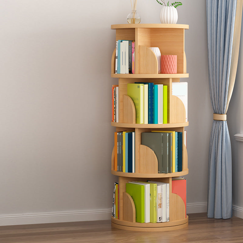 Contemporary Bookcase Vertical Engineered Wood Book Shelf for Study Room