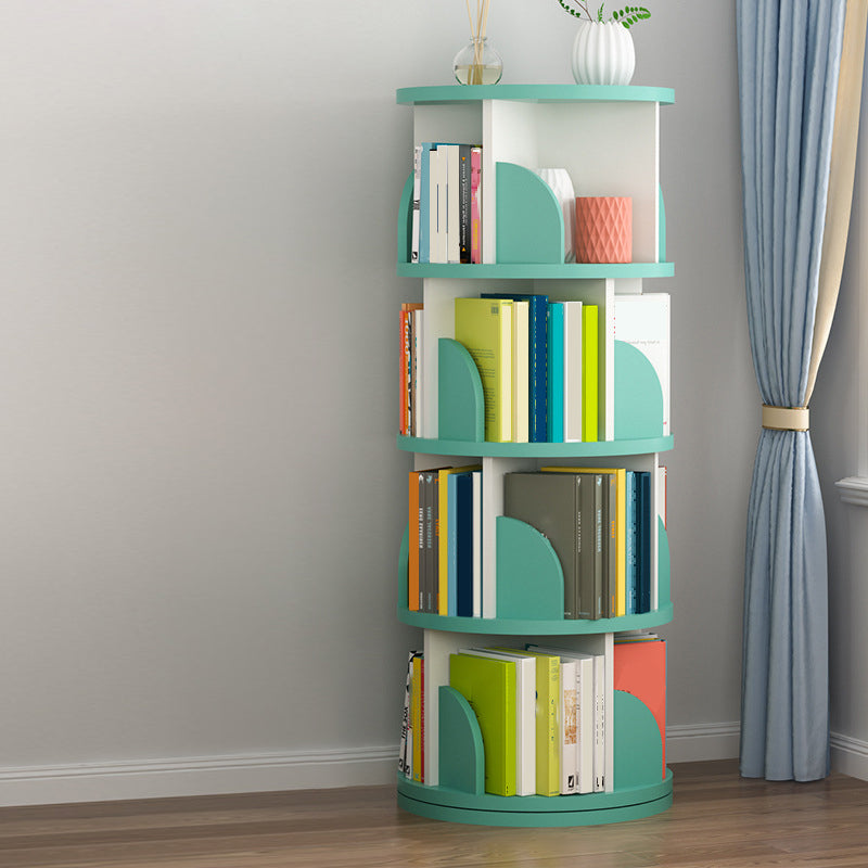 Contemporary Bookcase Vertical Engineered Wood Book Shelf for Study Room