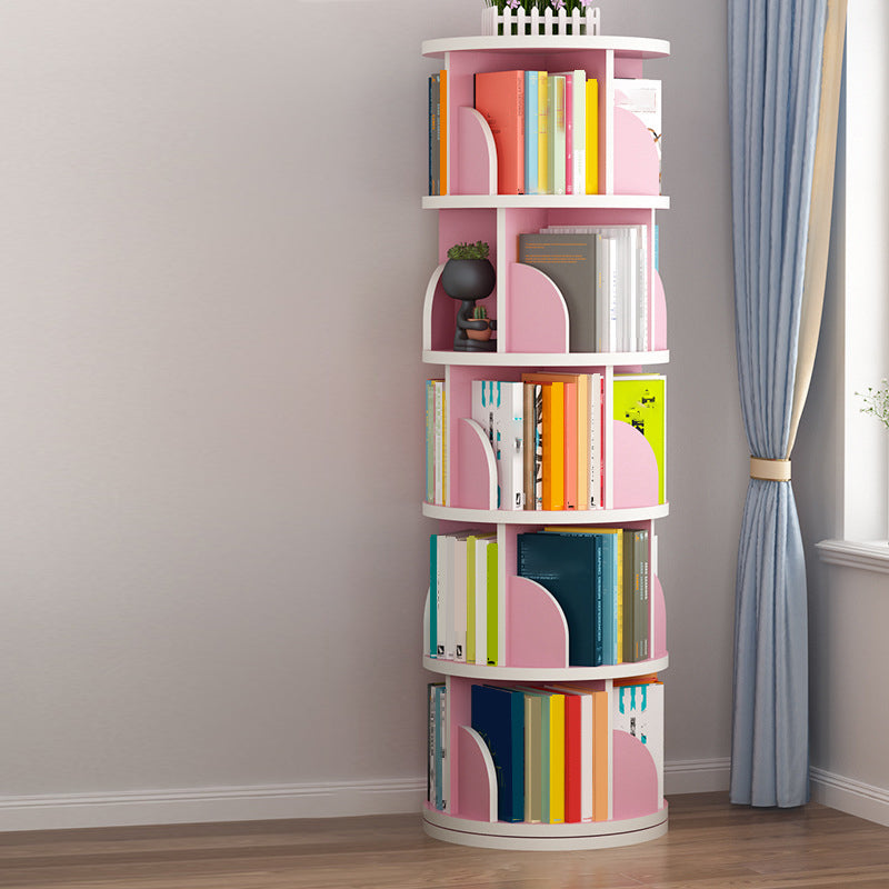 Contemporary Bookcase Vertical Engineered Wood Book Shelf for Study Room