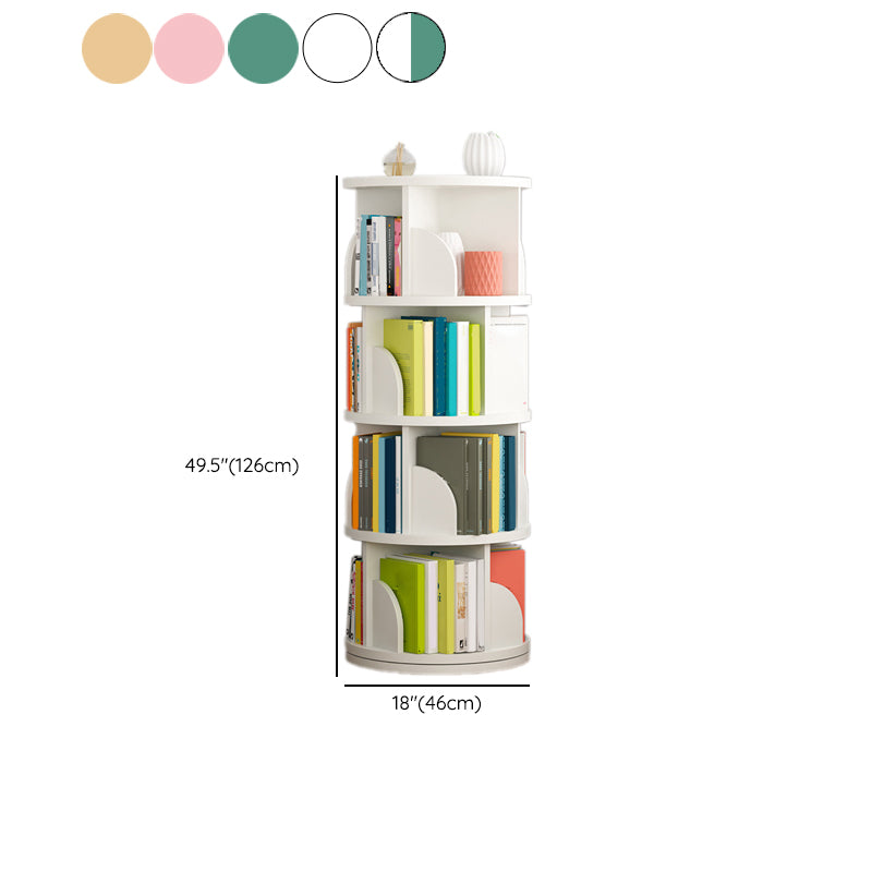 Contemporary Bookcase Vertical Engineered Wood Book Shelf for Study Room