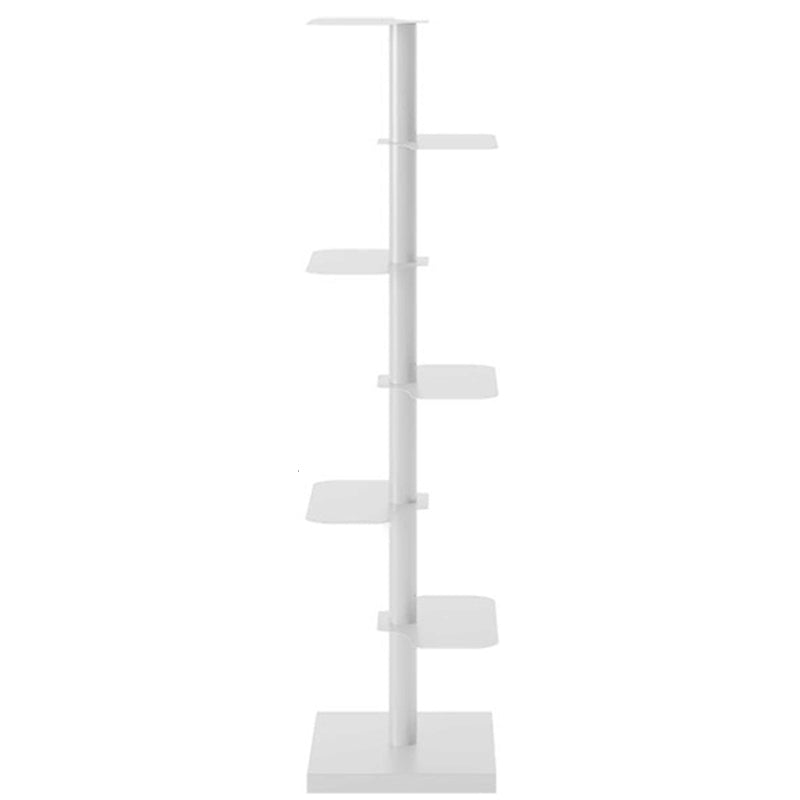 Corner Shelf Bookcase Modern Style Metal Multi Tiers Bookcase