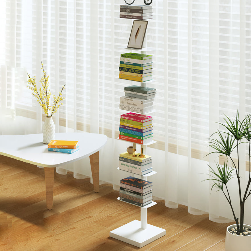 Corner Shelf Bookcase Modern Style Metal Multi Tiers Bookcase