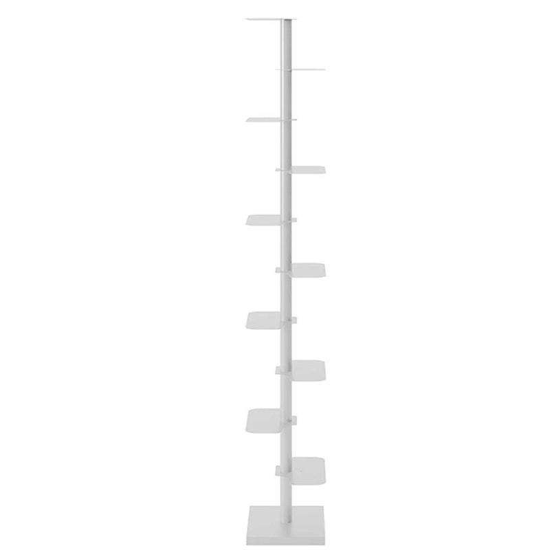 Corner Shelf Bookcase Modern Style Metal Multi Tiers Bookcase