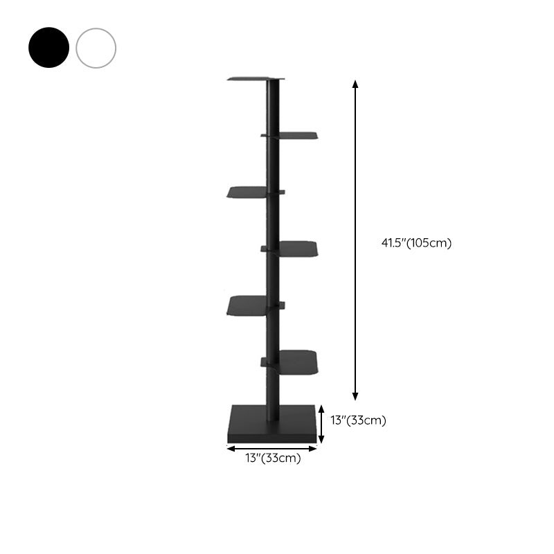 Corner Shelf Bookcase Modern Style Metal Multi Tiers Bookcase