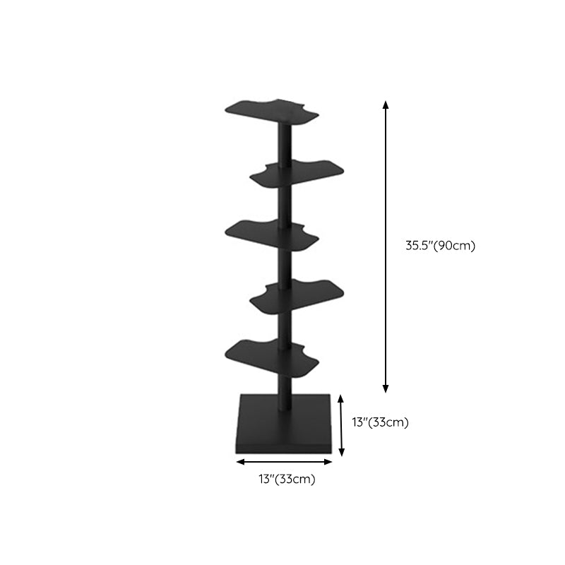 Corner Shelf Bookcase Modern Style Metal Multi Tiers Bookcase