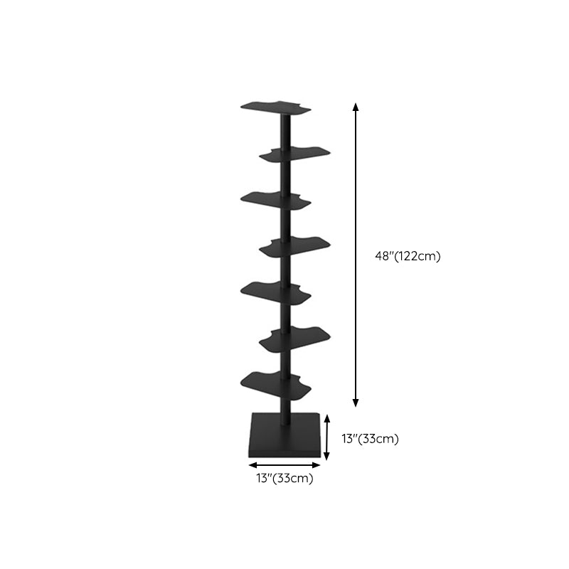 Corner Shelf Bookcase Modern Style Metal Multi Tiers Bookcase