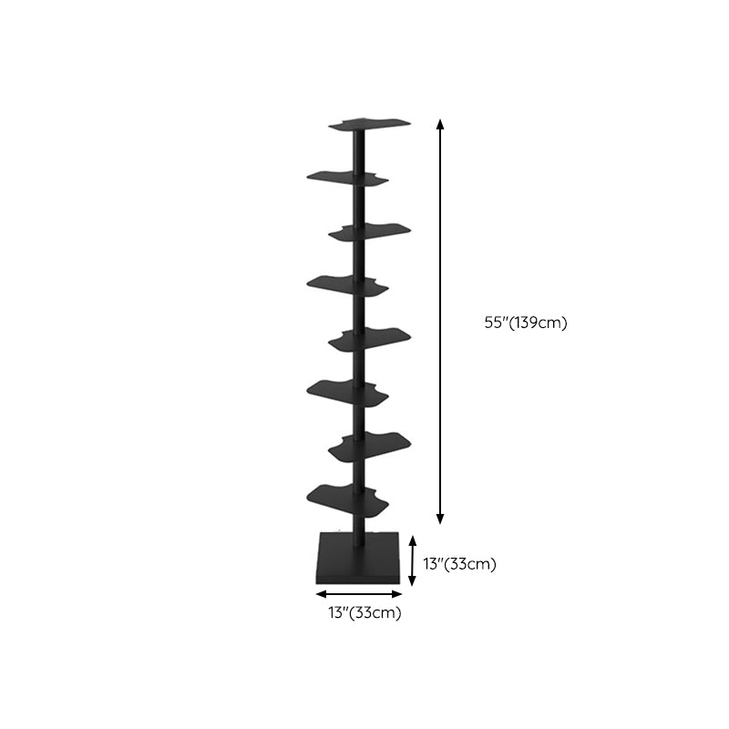 Corner Shelf Bookcase Modern Style Metal Multi Tiers Bookcase