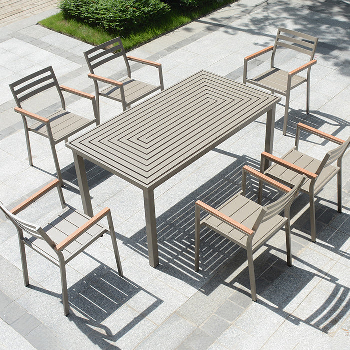 Modern Dining Set 1/4/5/7 Pieces Reclaimed Wood Dining Table Set for Outdoor
