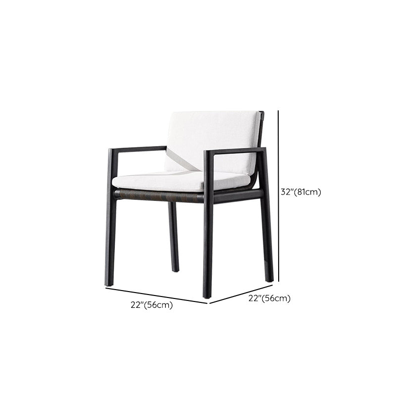 Modern Style Metal Dining Set 1/4/7 Pieces Dining Table Set for Outdoor