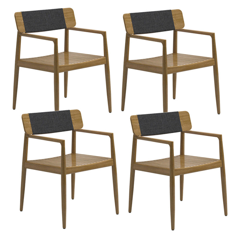 Bohemian Style Solid Wood Dining Table Set 1/4/5 Pieces Dining Table Set for Outdoor