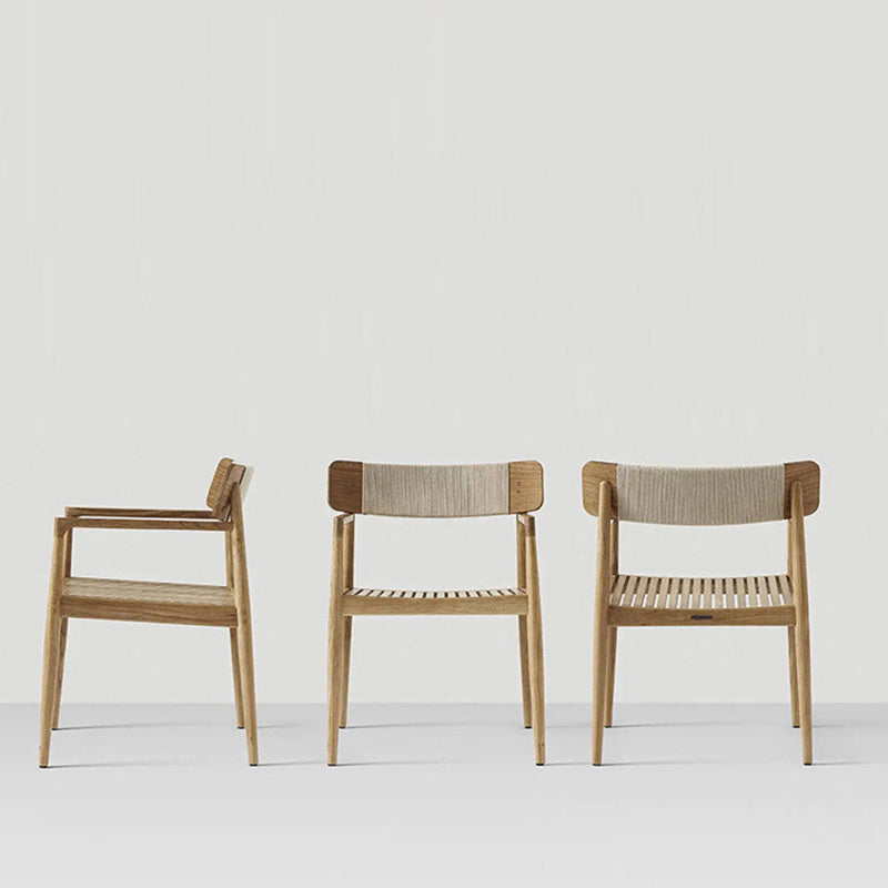 Bohemian Style Solid Wood Dining Table Set 1/4/5 Pieces Dining Table Set for Outdoor