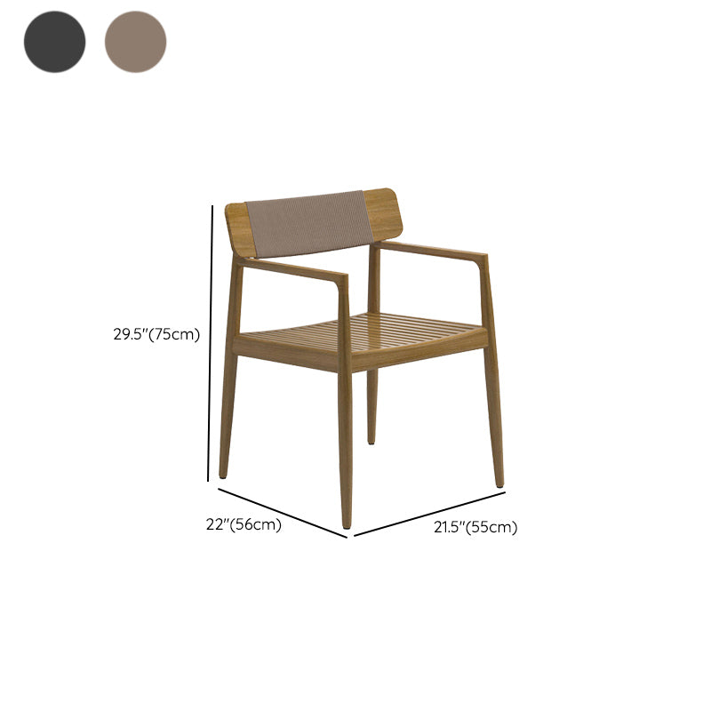 Bohemian Style Solid Wood Dining Table Set 1/4/5 Pieces Dining Table Set for Outdoor