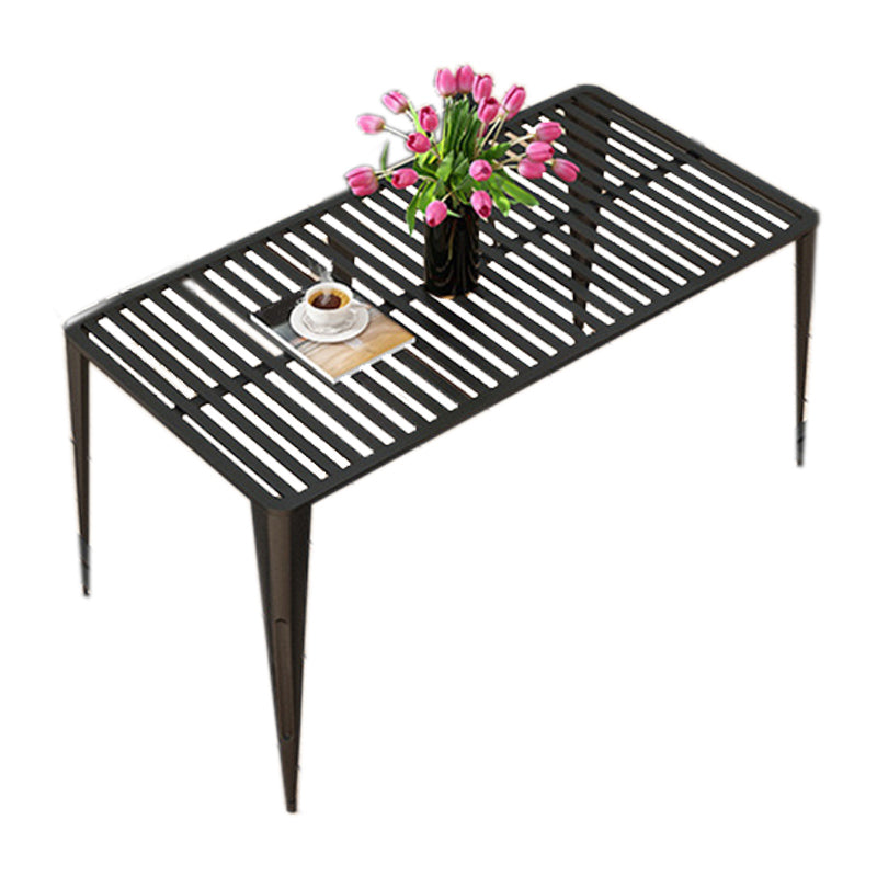 Modern Style Metal Dining Set 1/2/5/7 Pieces Dining Table Set for Outdoor