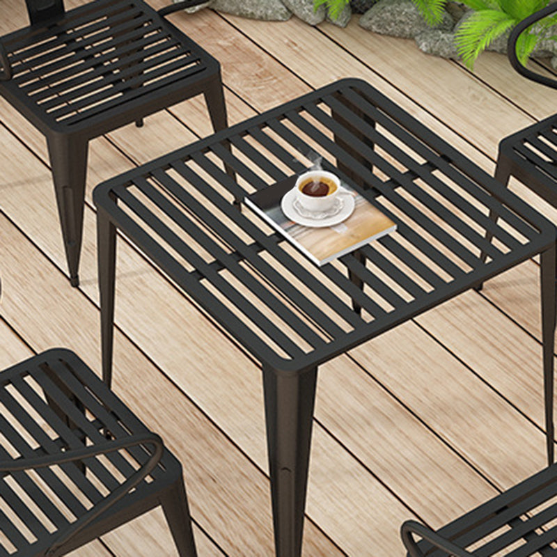 Modern Style Metal Dining Set 1/2/5/7 Pieces Dining Table Set for Outdoor