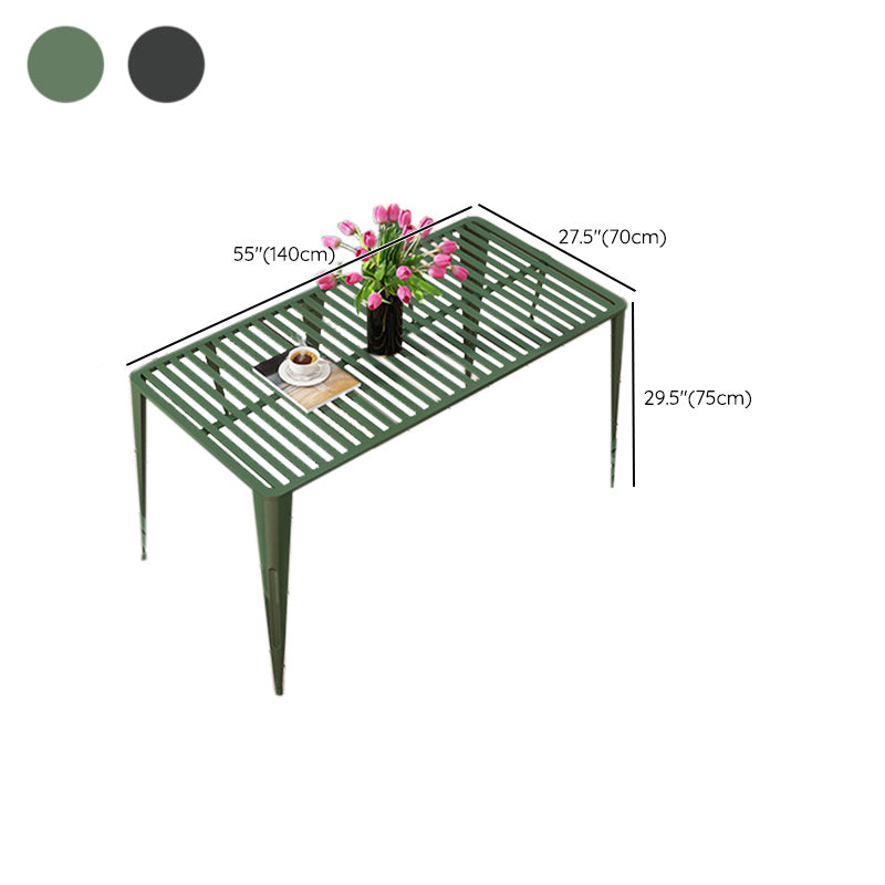 Modern Style Metal Dining Set 1/2/5/7 Pieces Dining Table Set for Outdoor