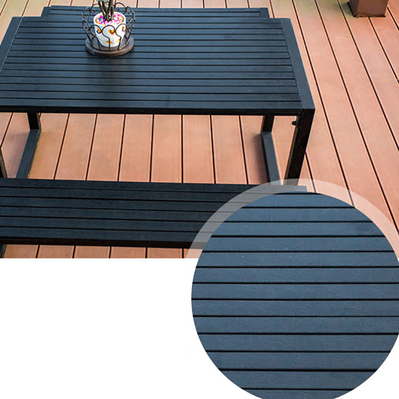 Manufactured Wood Picnic Table Set Modern 1/3 Pieces Rectangular Picnic Table Set
