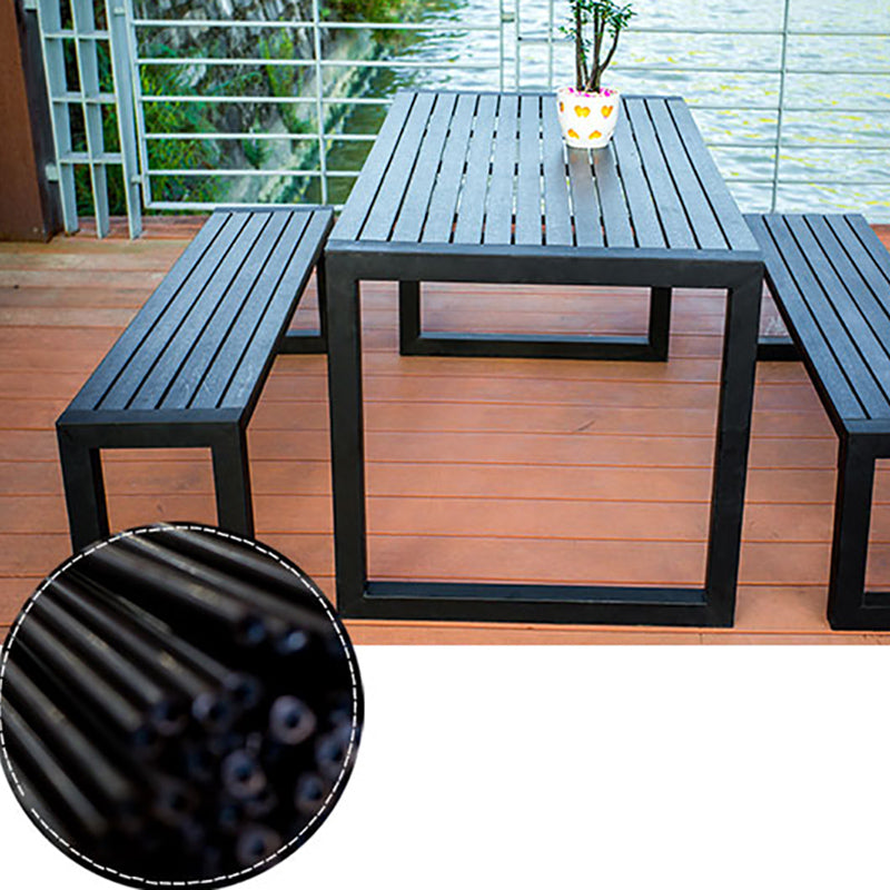 Manufactured Wood Picnic Table Set Modern 1/3 Pieces Rectangular Picnic Table Set