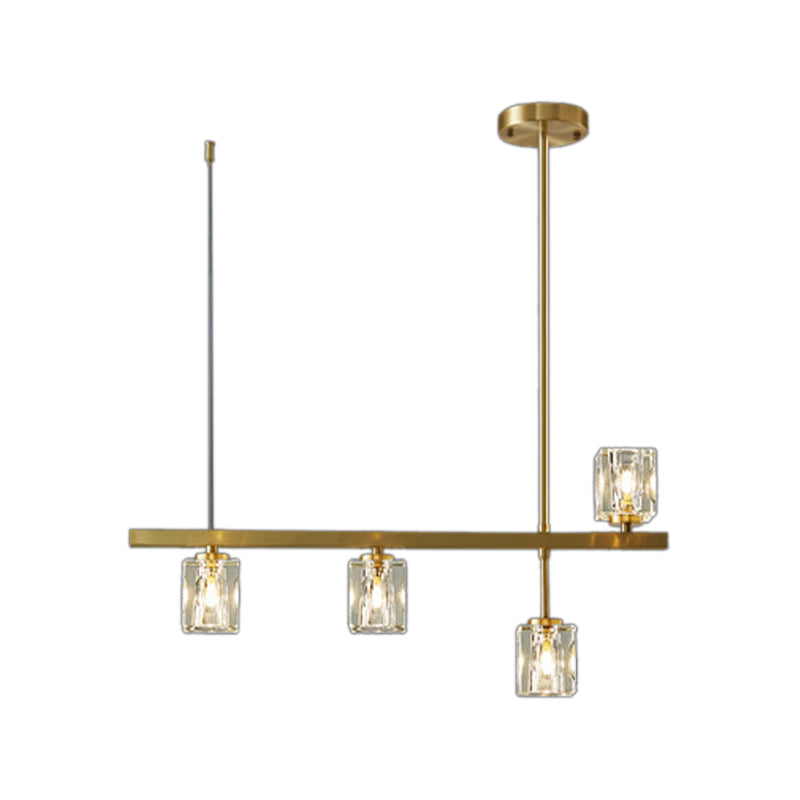 4/5/6-Light Modernism Golden Kitchen Island Lighting LED Ceiling Light for Foyer
