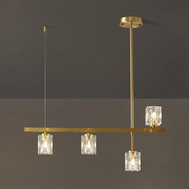4/5/6-Light Modernism Golden Kitchen Island Lighting LED Ceiling Light for Foyer