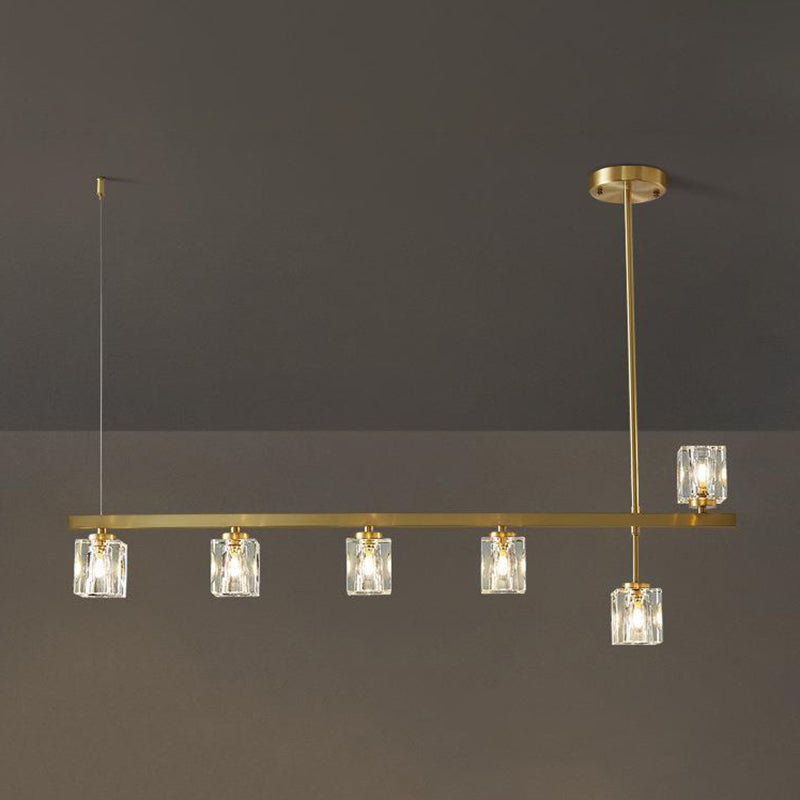 4/5/6-Light Modernism Golden Kitchen Island Lighting LED Ceiling Light for Foyer