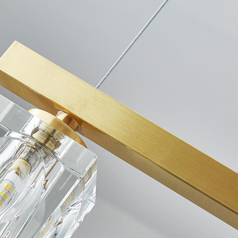 4/5/6-Light Modernism Golden Kitchen Island Lighting LED Ceiling Light for Foyer