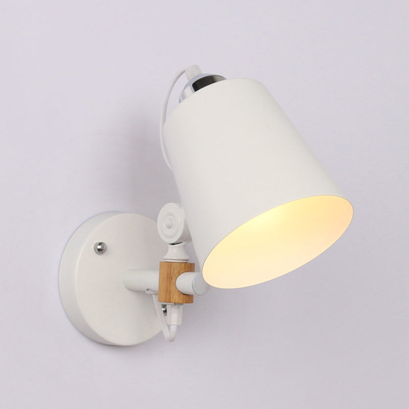 Industrial Style Wall Lamp Empire Shade Metal 1 Light Sconces for Bedroom