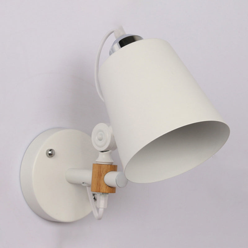 Industrial Style Wall Lamp Empire Shade Metal 1 Light Sconces for Bedroom