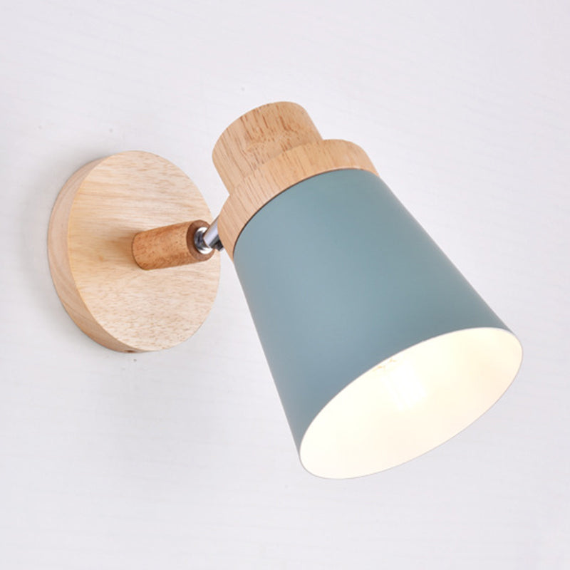 Macaron Empire Shade Wall Sconce Metal 1 Light Sconces for Bedroom