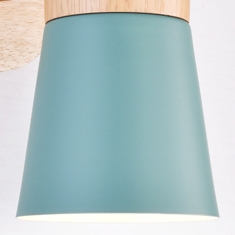 Macaron Empire Shade Wall Sconce Metal 1 Light Sconces for Bedroom